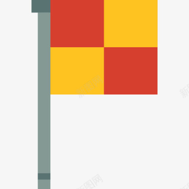旗帜足球元素2扁平图标图标