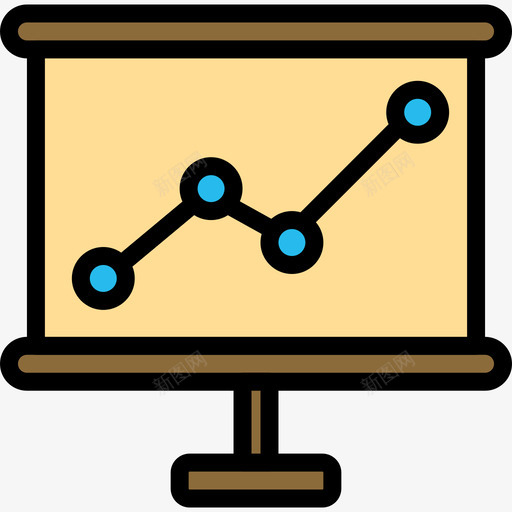 折线图业务79线颜色图标svg_新图网 https://ixintu.com 业务79 折线图 线颜色