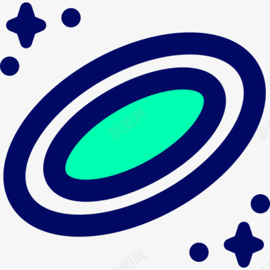银河系太空63绿影图标图标