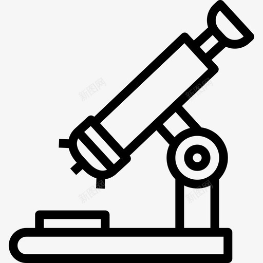 显微镜教育121线性图标svg_新图网 https://ixintu.com 教育121 显微镜 线性