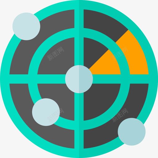 雷达空间80平面图标svg_新图网 https://ixintu.com 平面 空间80 雷达