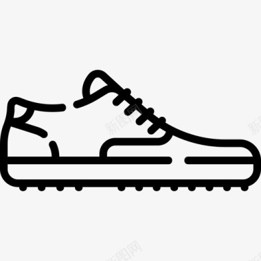 运动鞋鞋3直线型图标图标