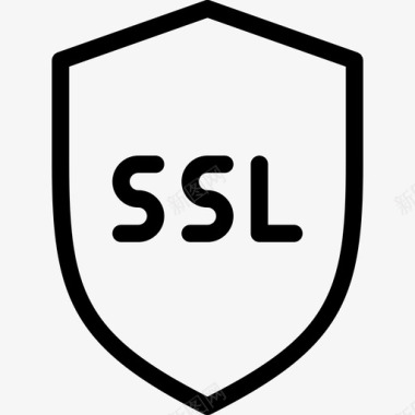 Ssl互联网安全23线性图标图标