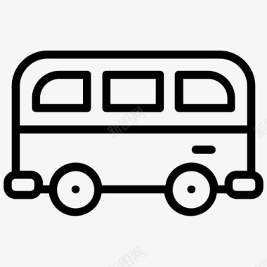 巴士汽车运输图标图标