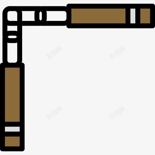 双节棍户外活动9线形颜色图标svg_新图网 https://ixintu.com 双节棍 户外活动9 线形颜色