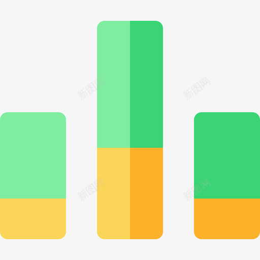 条形图数字营销44扁平图标svg_新图网 https://ixintu.com 扁平 数字营销44 条形图