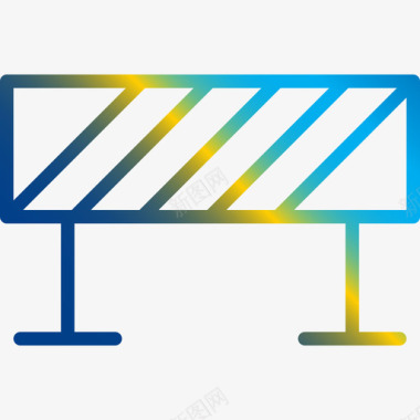 围栏运输65直线坡度图标图标