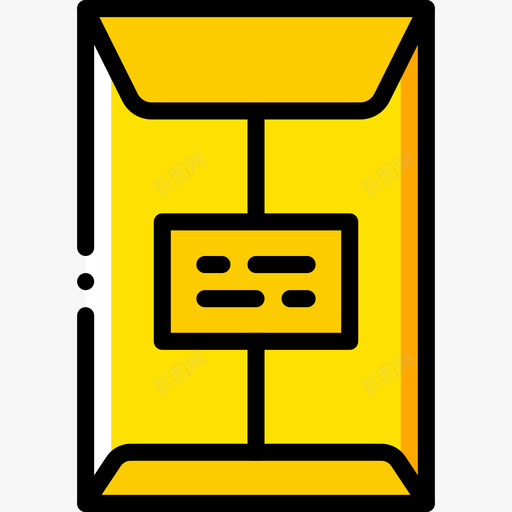 档案邮件4黄色图标svg_新图网 https://ixintu.com 档案 邮件4 黄色