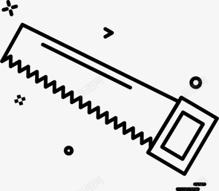 斧头切割机锯子图标图标