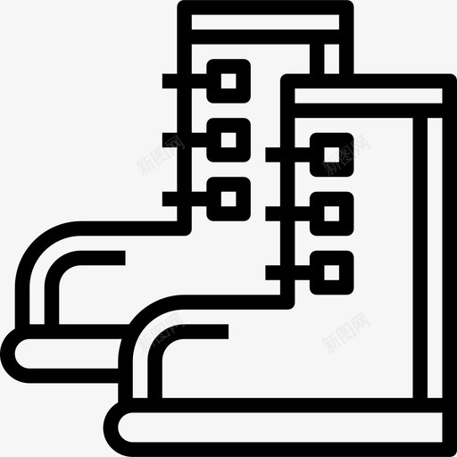 靴子旅行130直线型图标svg_新图网 https://ixintu.com 旅行130 直线型 靴子