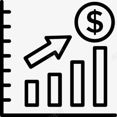 分析商业和金融30浅色图标图标