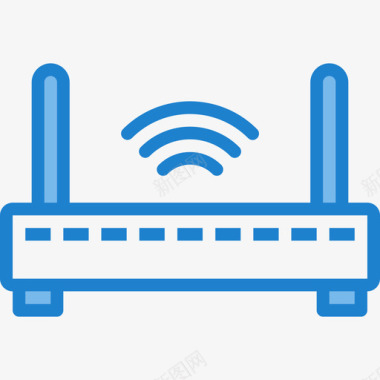 路由器办公工具5蓝色图标图标