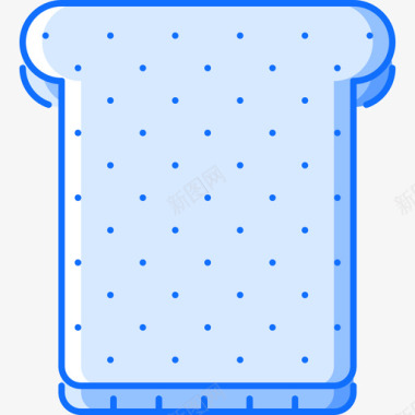 吐司食物82蓝色图标图标