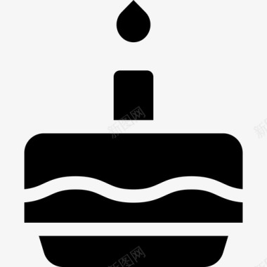 生日蛋糕庆祝活动8实心图标图标