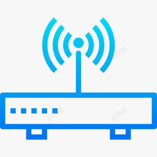 Wifi通信互联网2渐变图标svg_新图网 https://ixintu.com Wifi 渐变 通信互联网2