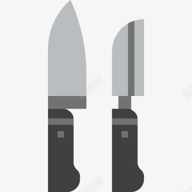 刀具厨房工具14扁平图标图标