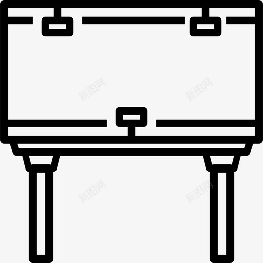 广告牌数字广告3线性图标svg_新图网 https://ixintu.com 广告牌 数字广告3 线性