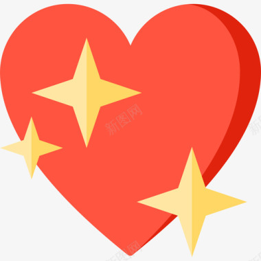 心脏符号24扁平图标图标