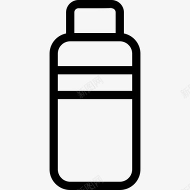 塑料瓶生态114线性图标图标
