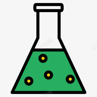 化学疗法2线性颜色图标图标