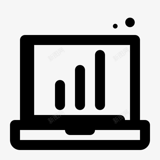 笔记本电脑图表分析图表图标svg_新图网 https://ixintu.com 分析 图表 屏幕 笔记本电脑图表