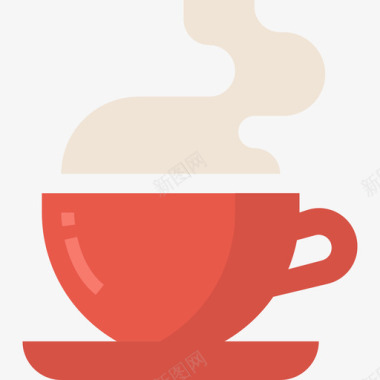 咖啡杯创业和新业务10平图标图标