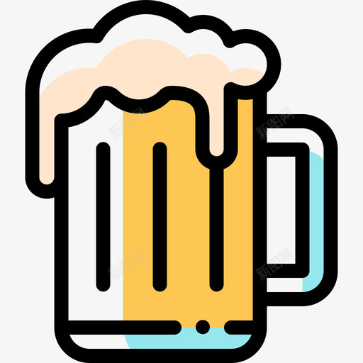 啤酒夏日派对21颜色省略图标svg_新图网 https://ixintu.com 啤酒 夏日派对21 颜色省略