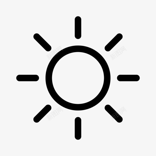 亮度显示屏阳光图标svg_新图网 https://ixintu.com 亮度 显示屏 混合通讯和ui包 阳光