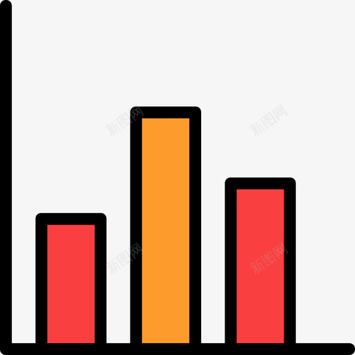 条形图商业和金融73线颜色图标svg_新图网 https://ixintu.com 商业和金融73 条形图 线颜色