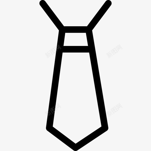 领带衣服58直线型图标svg_新图网 https://ixintu.com 直线型 衣服58 领带