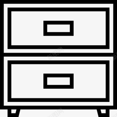 数据存储柜2线性图标图标