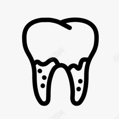 牙齿清洁龋齿牙科图标图标