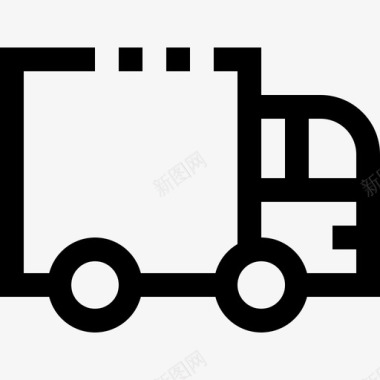 送货车购物82直线型图标图标