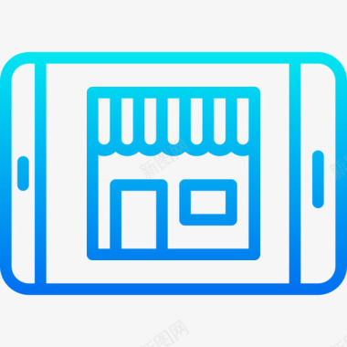 网上购物电子商务49梯度图标图标