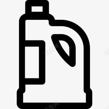 洗涤剂清洁剂13线性图标图标