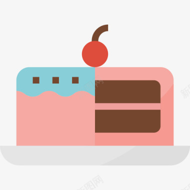 蛋糕食物71扁平图标图标