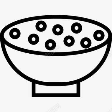 碗食物99线性图标图标