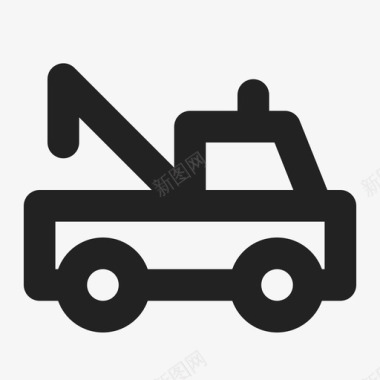 拖车汽车疏散器图标图标