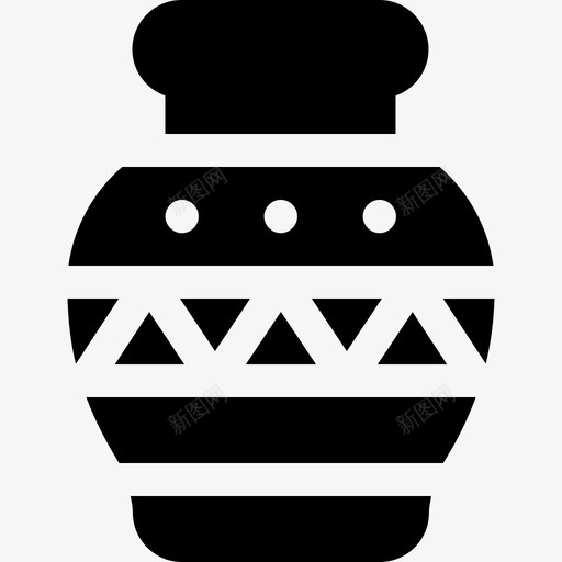 花瓶复古装饰12填充图标svg_新图网 https://ixintu.com 填充 复古装饰12 花瓶