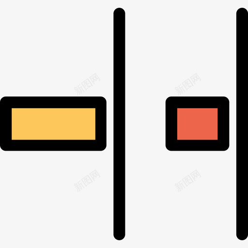 右对齐对齐和工具6线颜色图标svg_新图网 https://ixintu.com 右对齐 对齐和工具6 线颜色