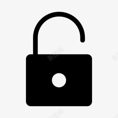 解锁锁孔安全图标图标