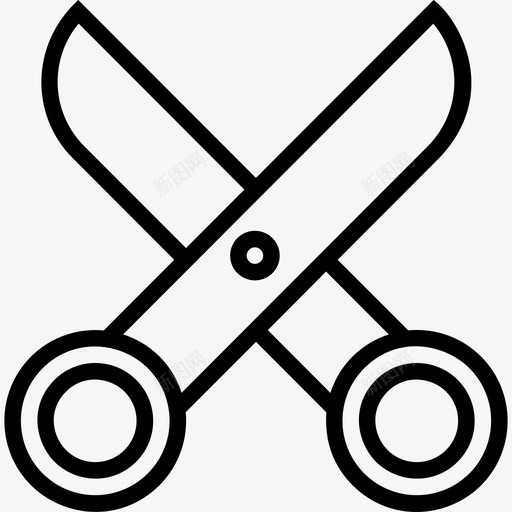剪子工具和结构直线型图标svg_新图网 https://ixintu.com 剪子 工具和结构 直线型