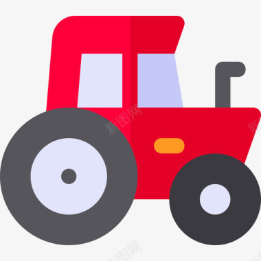 拖拉机农用10平车图标图标