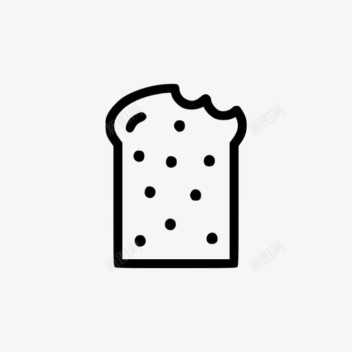 白面包食品三明治图标svg_新图网 https://ixintu.com 三明治 切片 白面包 食品 食品和饮料