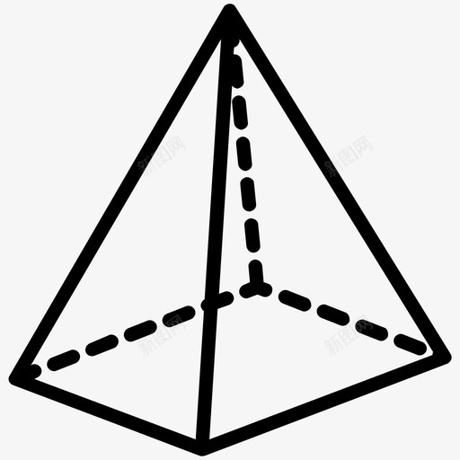 三棱柱二维二维形状图标svg_新图网 https://ixintu.com 三棱柱 三维形状 三维设计 二维形状 二维设计 五边形线条图标 几何形状