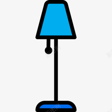灯家用电器8线颜色图标图标
