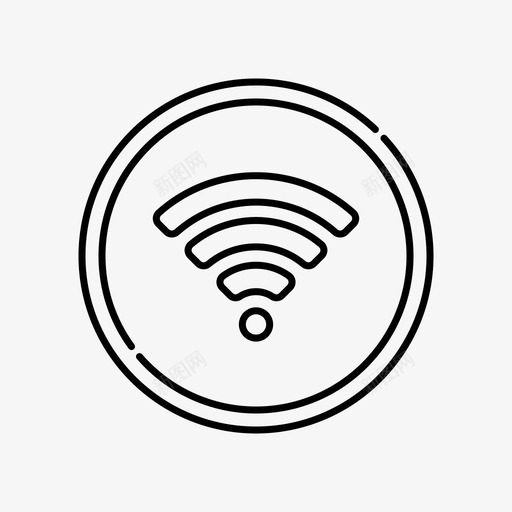 wifi酒店设施互联网图标svg_新图网 https://ixintu.com wifi 互联网 信号 无线 酒店设施 酒店预订