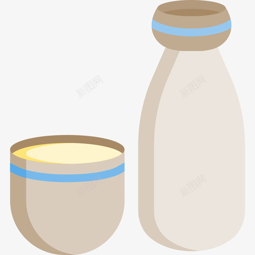 清酒食品和饮料11平的图标svg_新图网 https://ixintu.com 平的 清酒 食品和饮料11