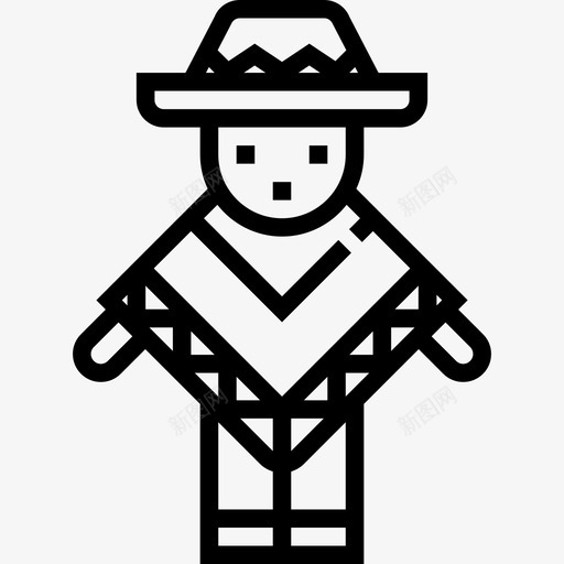 墨西哥男人墨西哥5直系图标svg_新图网 https://ixintu.com 墨西哥5 墨西哥男人 直系