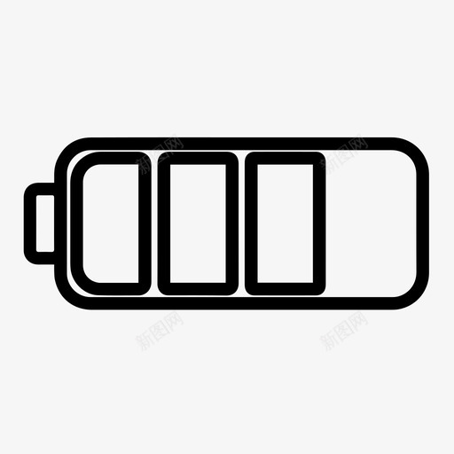 中电池充电能量图标svg_新图网 https://ixintu.com 一半 中电池 充电 冲程用户界面 功率 能量